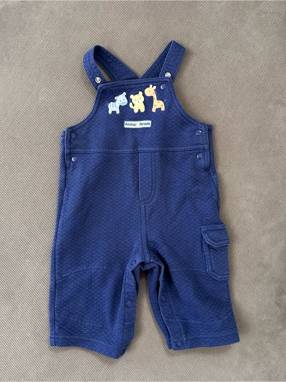 Baby Boy Clothes Child Mine Carter's 3-6 Month Blue Animal Parade Overalls